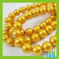 Imitation smooth surface glass pearl czech round loose beads